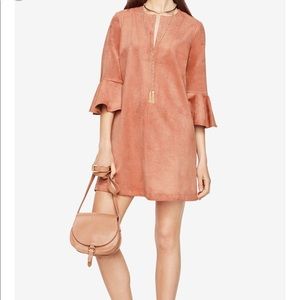 Bcbg Cartier faux suede dress